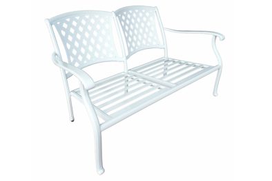 Aluminium 2 Seather White Couch