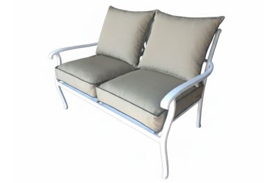 Aluminium-Morris-2-Seater-White-with-Beige-Cushions-Set