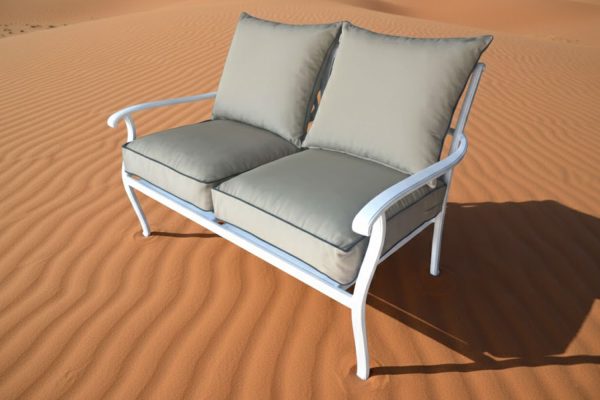 Aluminium-Morris-2-Seater-White-with-Beige-Cushions-Set