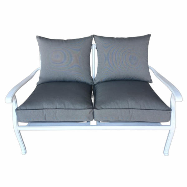 Aluminium Morris 2 Seater White - Image 2