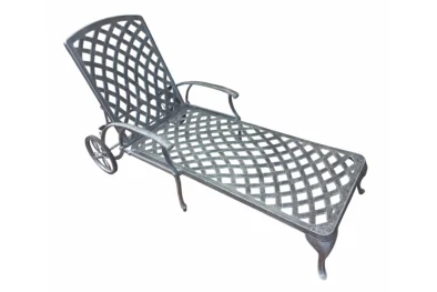 Aluminium Sun Lounger Silver