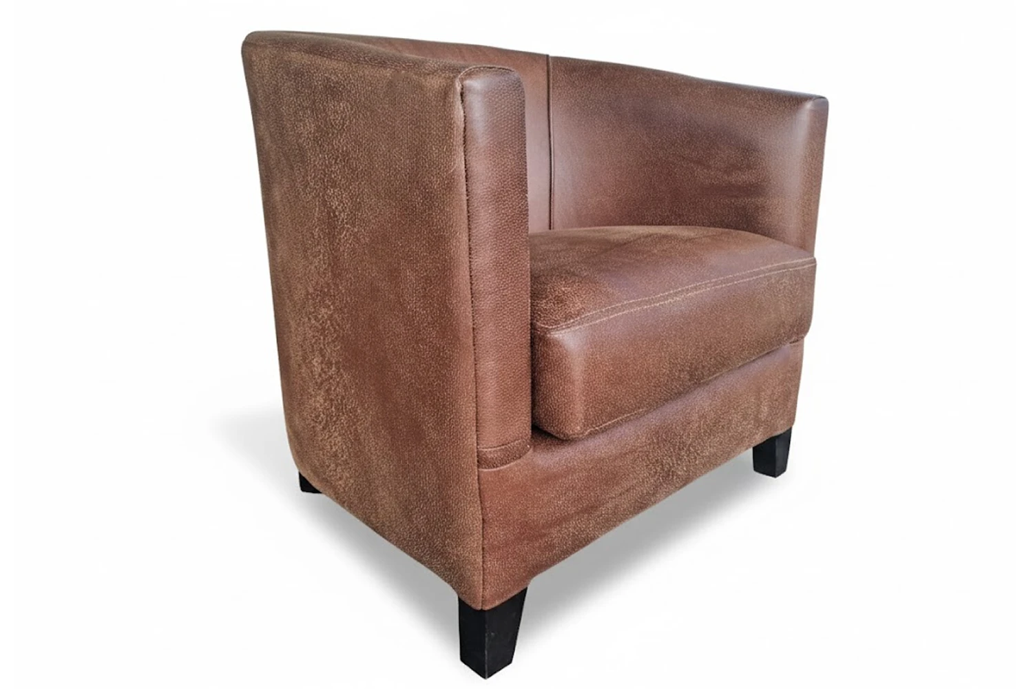 Classica Genuine Leather Tub Chair (Exotic Brandy)