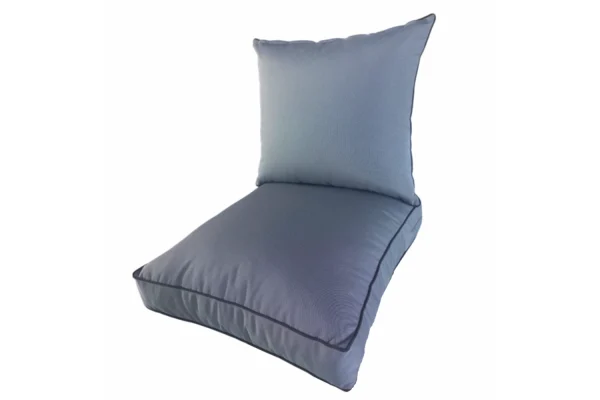 MORRIS Seat & Back OUTDOOR CUSHION set DELUX Charcoal (to fit Zambezi, Royal & Aluminium chairs)