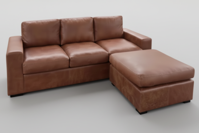 Mode 3 Seater Chaise - Brandy