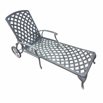 Aluminium Pool Lounger Silver