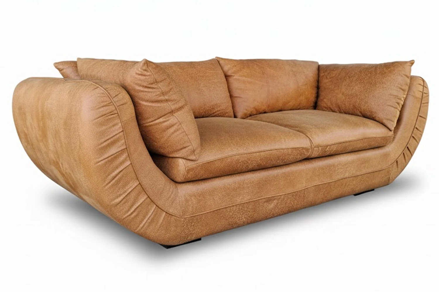 Regale Comfort Genuine Leather Sofa 3-Seater (Exotic Tan)