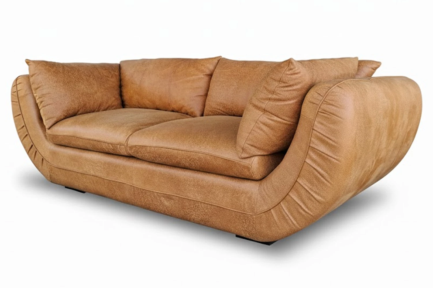 Regale Comfort Genuine Leather Sofa 3-Seater (Exotic Tan)