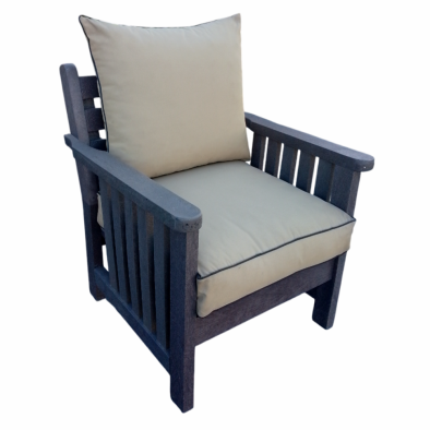 Royal Morris 1 Seater, Including Beige Cushions (RECYCLED PLASTIC)