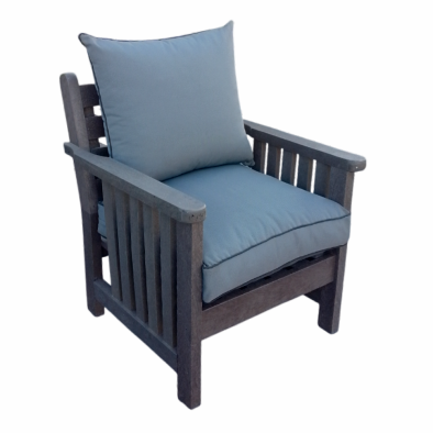 Royal Morris 1 Seater, Including Charcoal Cushions (RECYCLED PLASTIC)