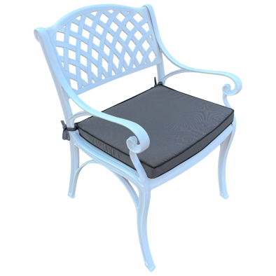 Aluminium Cottage chair with Charcoal cushion