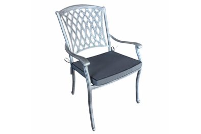Aluminium-Tuscan-Chair-Silver-with-Charcoal-Cushion