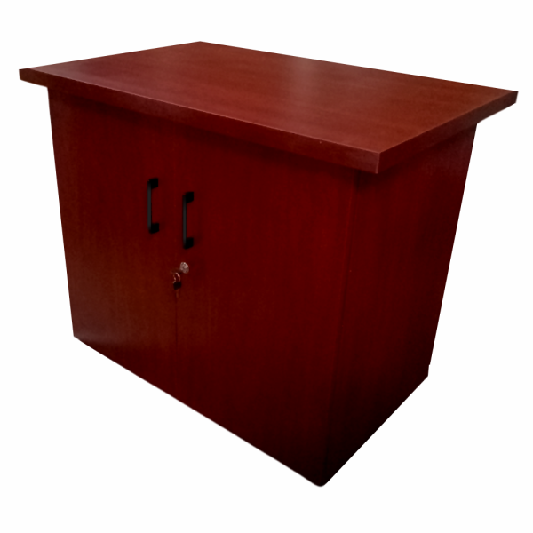 IQ Credenza Hinged Door and Lock - Mahogany