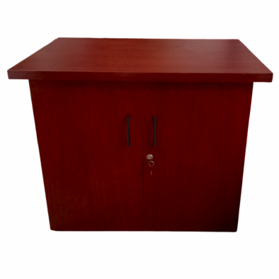 IQ Credenza Hinged Door and Lock - Mahogany