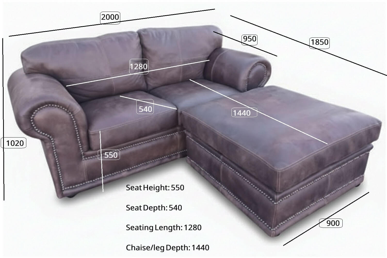 Afrikan Comfort Genuine Leather Sofa 2-Seater | x1 Ottoman (Exotic Brown) - Image 8