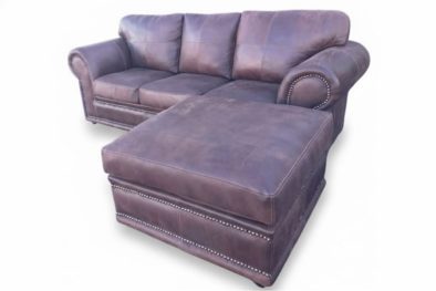 Genuine Full Leather Afrikan Comfort 3 Seater Couch with Ottoman – Exotic W.Brown