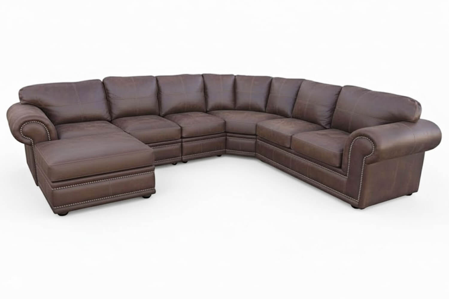 Afrikan Comfort Genuine Leather Corner Lounge 6-Seater | x1 Universal Ottoman (Exotic Brown) - Image 2
