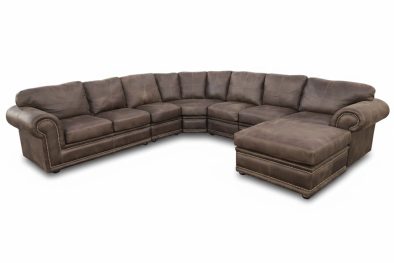 Genuine Full Leather Afrikan Comfort 7 Seater Corner Universal Chaise Couch Set Special (modular ottoman