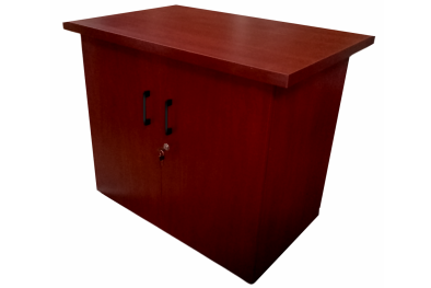 IQ Credenza Hinged Door and Lock - Mahogany