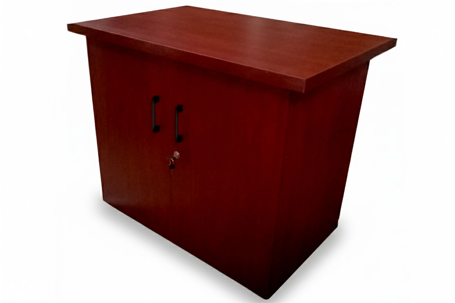 IQ Credenza Hinged Door and Lock - Mahogany