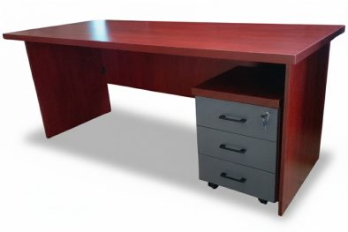 IQ Full Desk 1500 (Frame plus Mobile Pedestal) - Royal Mahogany