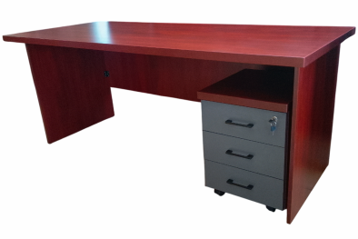 IQ Full Desk 1800 (Frame plus Mobile Pedestal) - Royal Mahogany