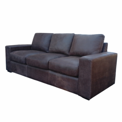 Mode Comfort 3 Seater Couch - Exotic Genuine Full leather W/Brown
