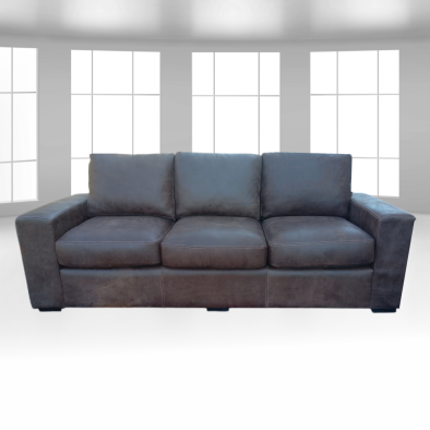 Mode Comfort 3 Seater Couch - Exotic Genuine Full leather W/Brown