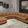 Regale 7 Seater Corner Couch with Ottoman - Exotic Tan
