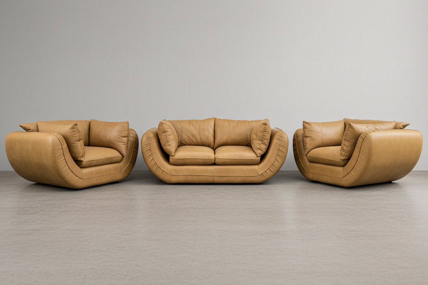 Regale 5 seater 1,1,2 Couch set - Tan - Lifestyle