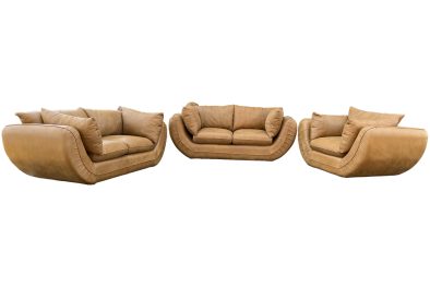 Regale 5 seater 1,2,2 Couch set - Tan - Lifestyle