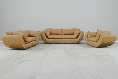 Regale 6 seater 3,2,1 Couch set - Tan - Lifestyle