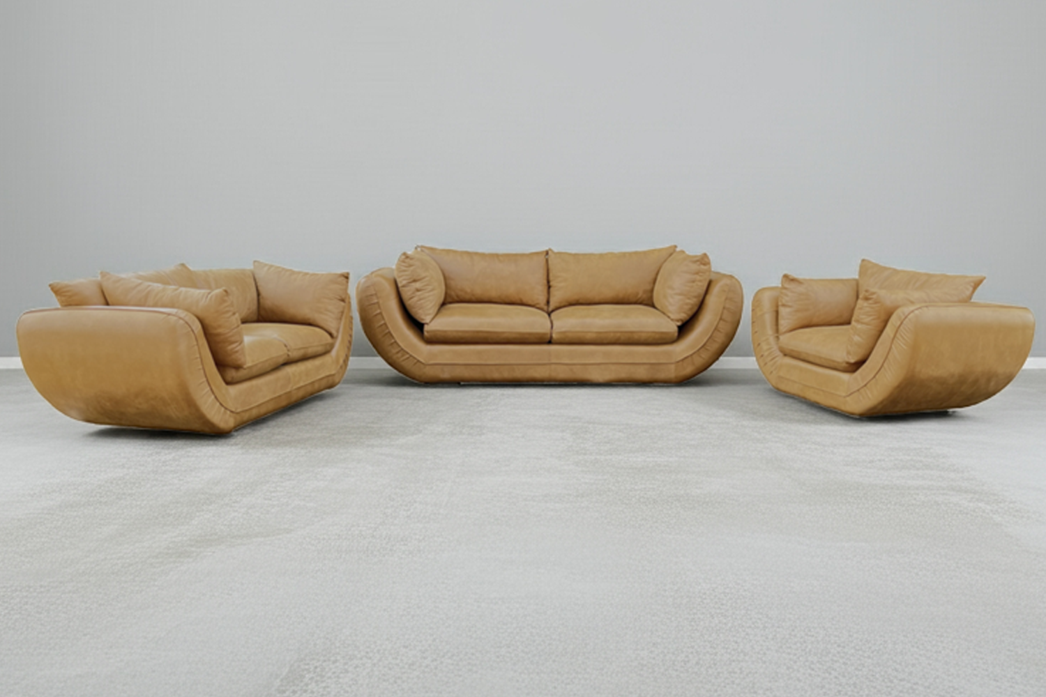 Regale 6 seater 3,2,1 Couch set - Tan - Lifestyle