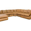 Regale 7 seater Tan + ottoman LHF