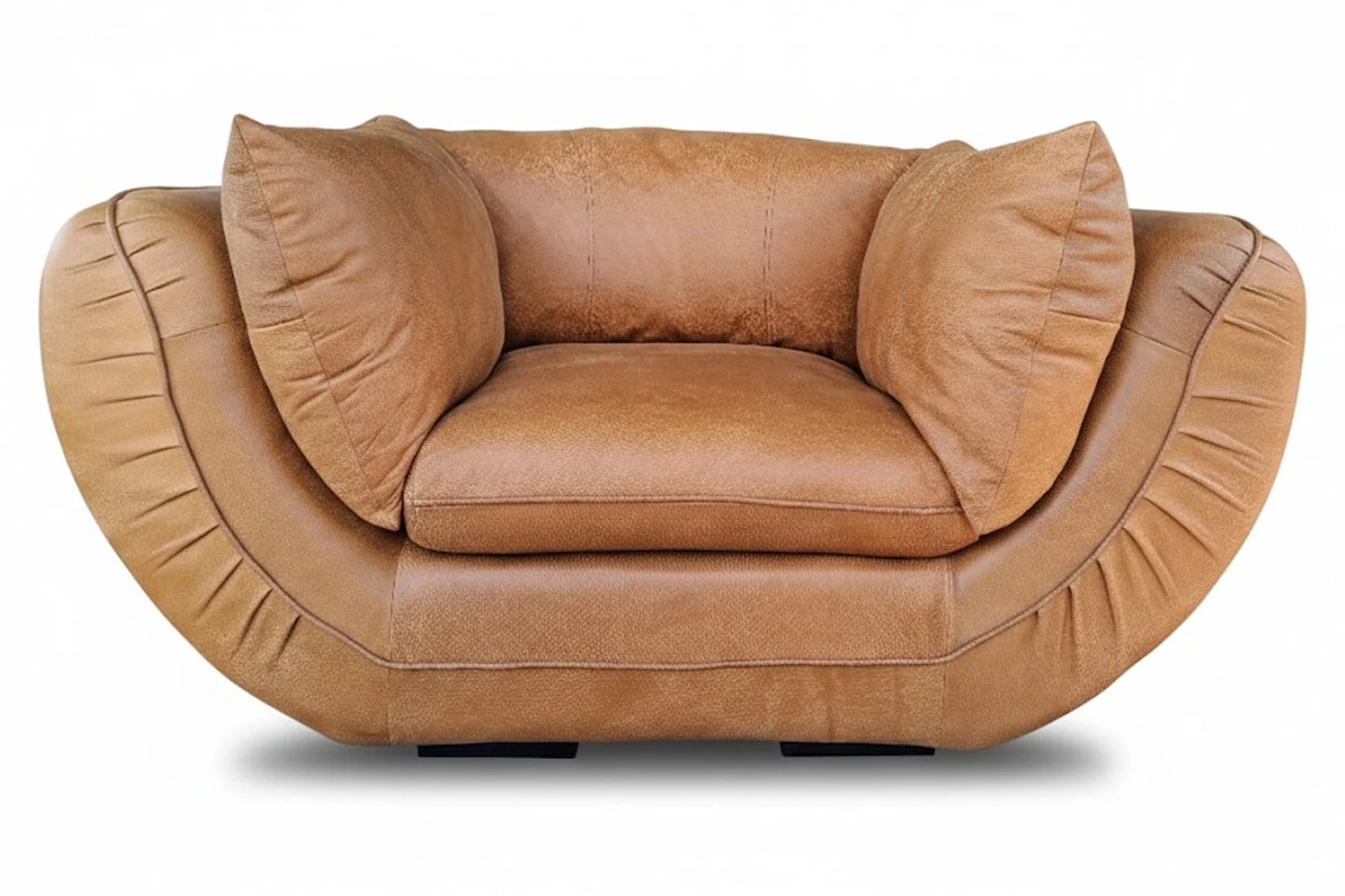 Genuine Full Leather Regale Armchair - Exotic W-Tan