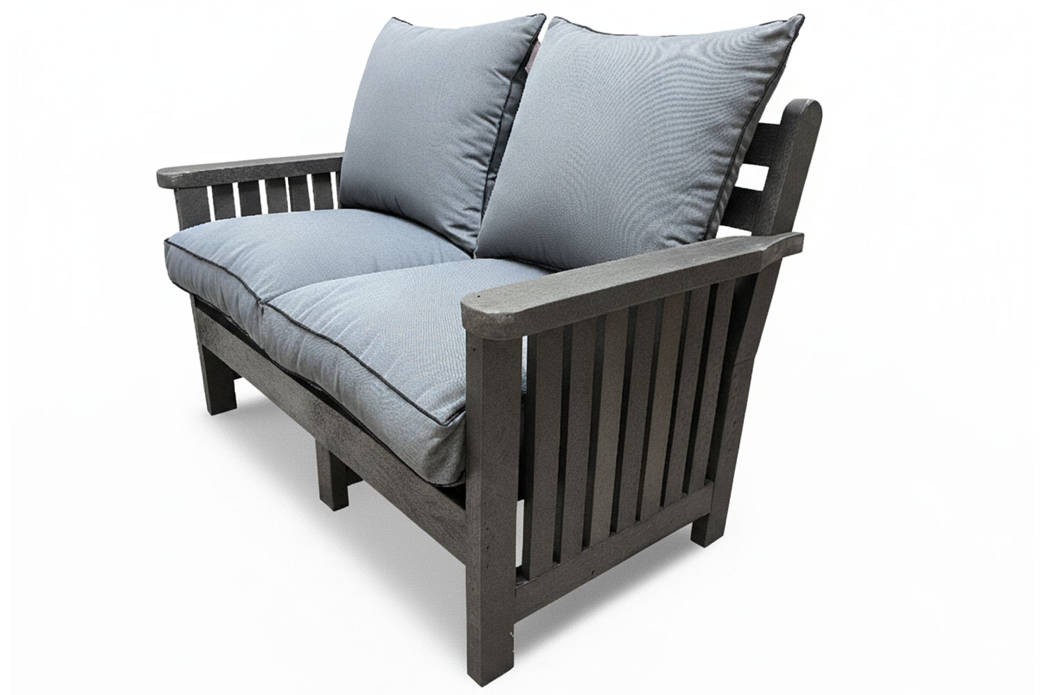 Royal-Morris-2-Seater,-Including-Charcoal-Cushions-(RECYCLED-PLASTIC)