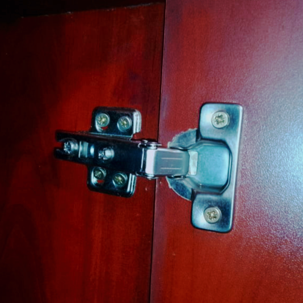 IQ Credenza Hinged Door and Lock - Mahogany - Image 5