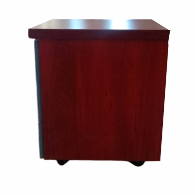 IQ Mobile Pedestal 3 Drawers - Royal Mahogany and Grey