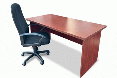 2 Piece Office Set Special (IQ Desk 1500,1 Mono Highback chair) Royal Mahogany