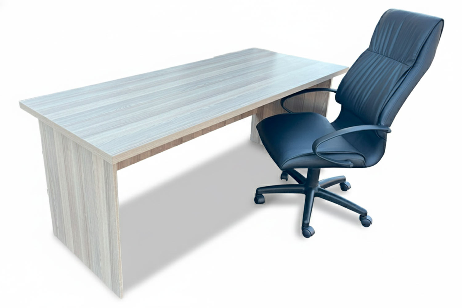 2 Piece Office Set Special (IQ Desk 1800, 1 Future High back Chair) Aged Oak