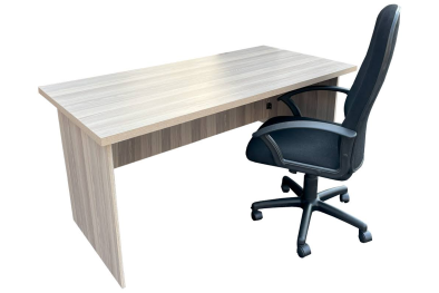 2 Piece Office Set Special (IQ Desk 1500,1 Mono Highback chair) Aged Oak