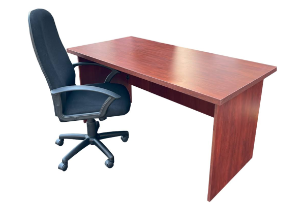 2 Piece Office Set Special (IQ Desk 1500,1 Mono Highback chair) Royal Mahogany