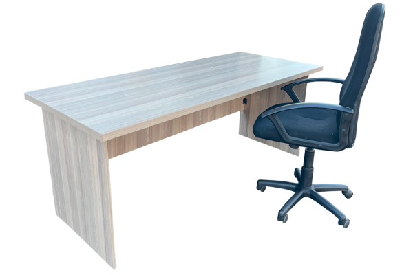 2 Piece Office Set Special (IQ Desk 1800, 1 Mono High back Chair) Aged Oak