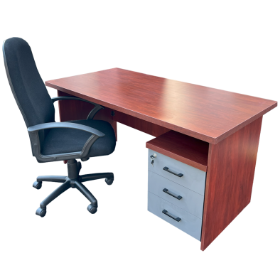 3 Piece Mono office set - Mahogany