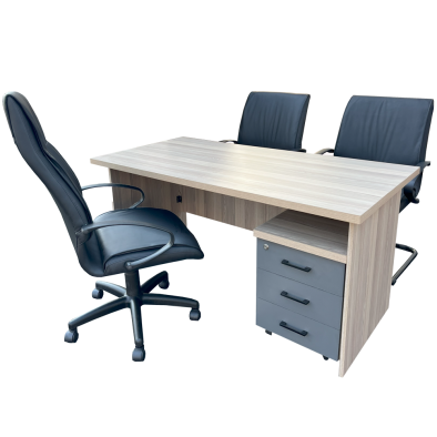 5 Piece Future office set - Oak