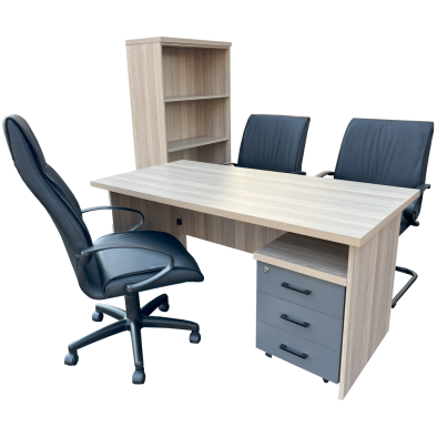 6 Piece Future office set - Oak