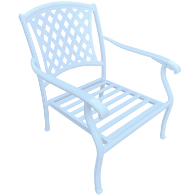 Aluminium Morris 1 seater - White