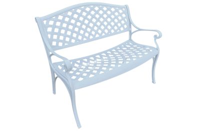 Aluminium-Park-Bench-Cottage-White