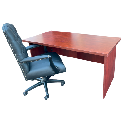 Empire Black 2 Piece Office Set Mahogany - 1500 Desk