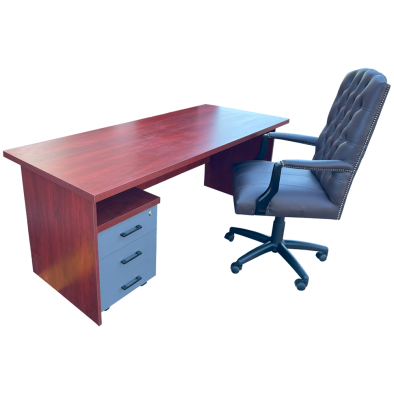 Empire Brown 3 Piece Office Set Mahogany - 1800 Desk