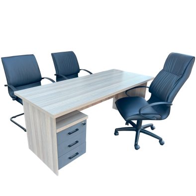 Future 5 Piece Office Set Aged Oak - 1800 Desk